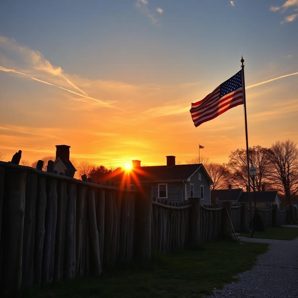 Visit to a colonial garrison reconstruction
